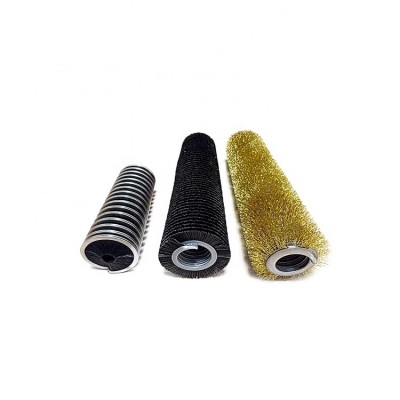 Additive Shaft Wound Spring Brush Nylon Wire Polishing,Cleaning,Grinding And Rust Removal Winding Brush Roller