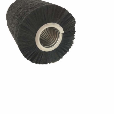 China Anhui  anqin roller brush SS316L Tube Shaft and Pins Easy Replacement Cylinder Spiral Brush